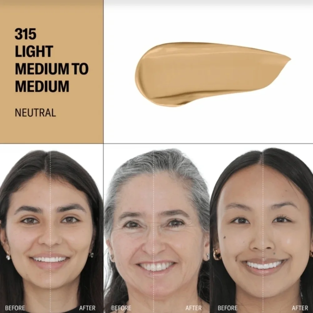NIB Youth Foria Date Night Skin Tint Foundation 315